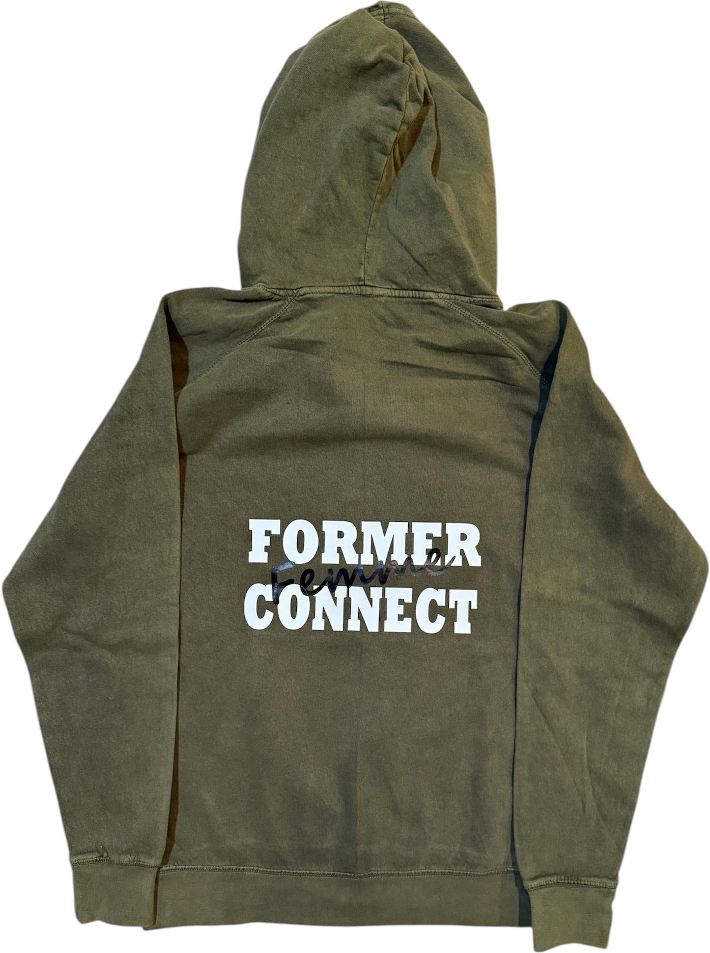 FC Femme Bespoke Hoodie- Olive Vintage